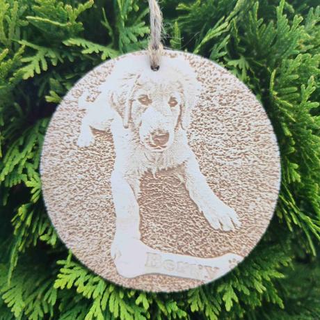 Vianočná ozdoba z fotky,