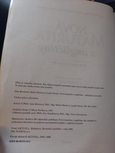 Nova maturita z angličtiny,