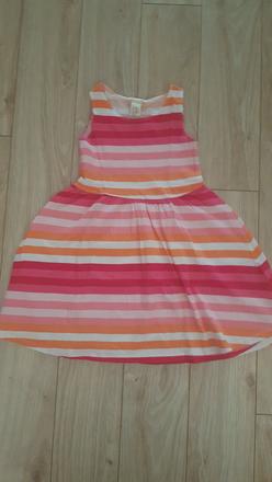 Farebne pasikove saty, h&m,110