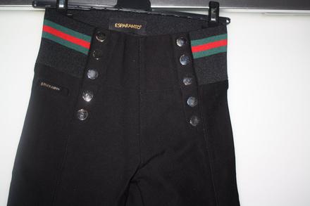 Esparanto cierne elegantne nohavice, s