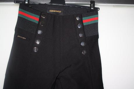 Esparanto cierne elegantne nohavice, s