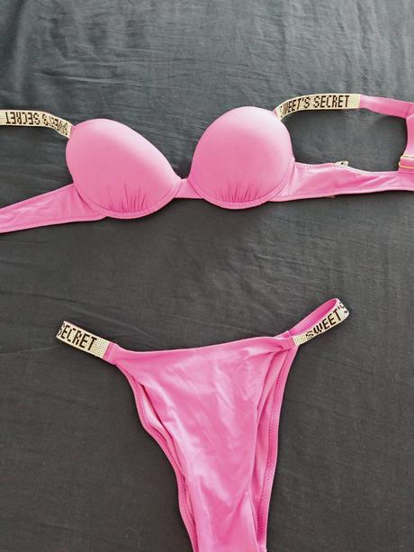 Plavky ružovo fialové krásne - m košíky 75-80 b, m