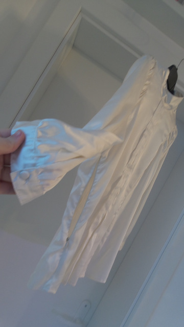 Trendy satenova bluzka s maslickou a 3/4 rukavom, s