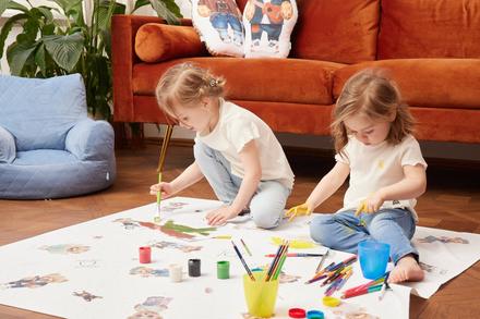 Ochranná podložka 120x120 cm puffy teddy,