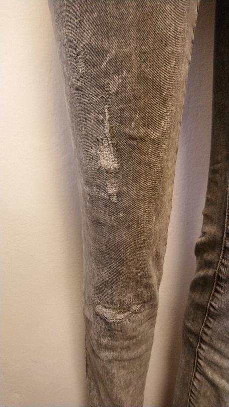 Dámske elastické sivé rifle, newplay, s