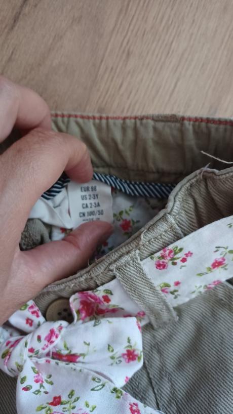 Riflová sukňa, h&m,98