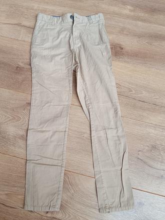 Kremove tenke nohavice h&m 140, h&m,140