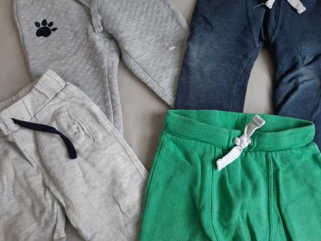 Tepláky 74/80-4 kusy, f&f,80