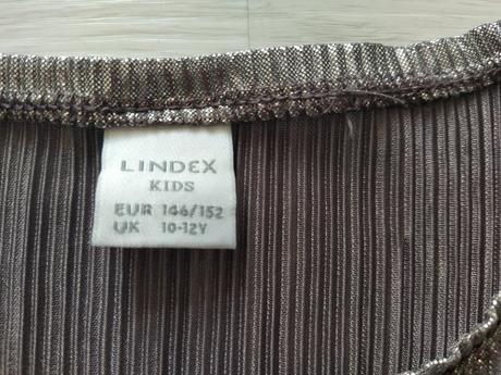 Strieborné slávnostné dlhšie tričko.146-152, lindex,146