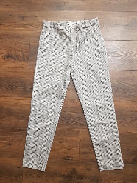 Kárované nohavice, h&m,40 / l