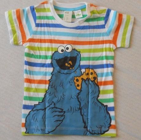 Tricko sesam street, h&m,74