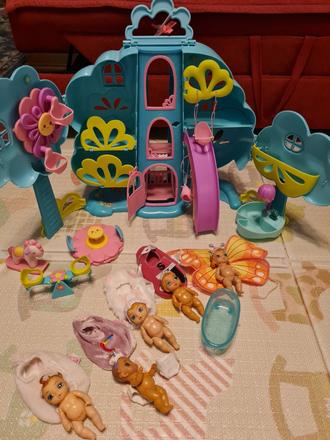 Baby born stromovy strom s baby born mini babikami, 