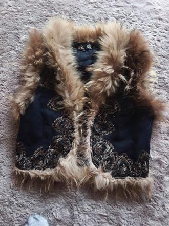 Nádherná vesta s líšky myvalovej, s