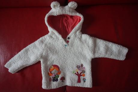 Nádherný teplý pulovrík next s kapuckou, next,92