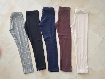 5x legíny, h&m,128