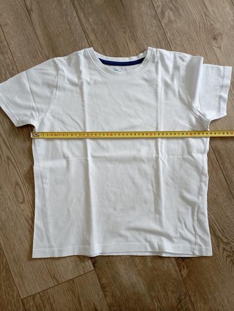 Biele tričko pre plnšie dieťa, pepperts,134