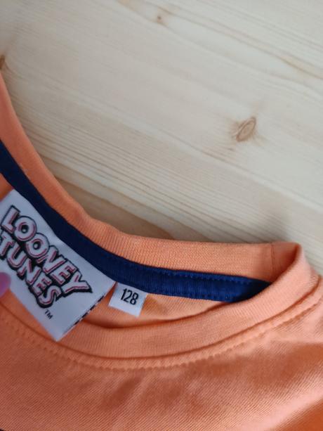 2x tričko oranžové, 128