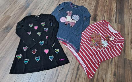 3 x tunika/šaty desigual, desigual,134