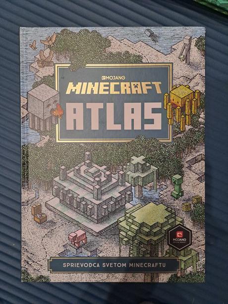 Kniha minecraft atlas, 