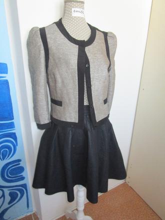 2665a  skladaná sukňa, h&m,l