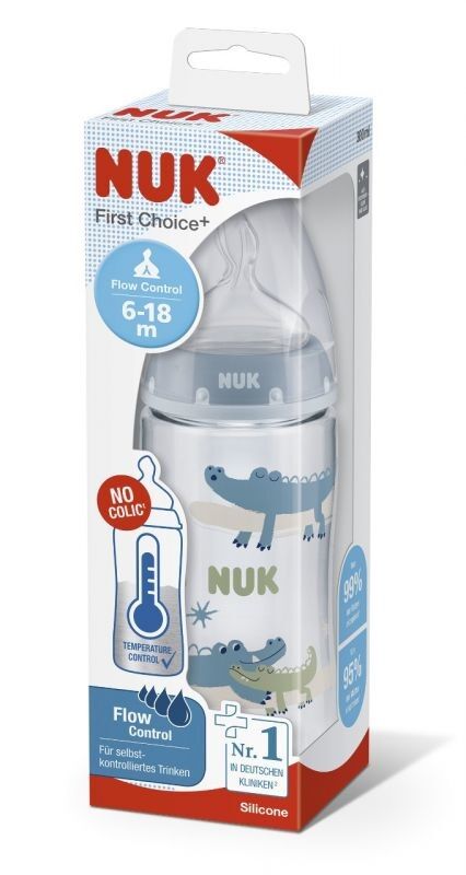 Nuk fc+ fľaša s kontrolou teploty 300 ml, 6-18m, nuk
