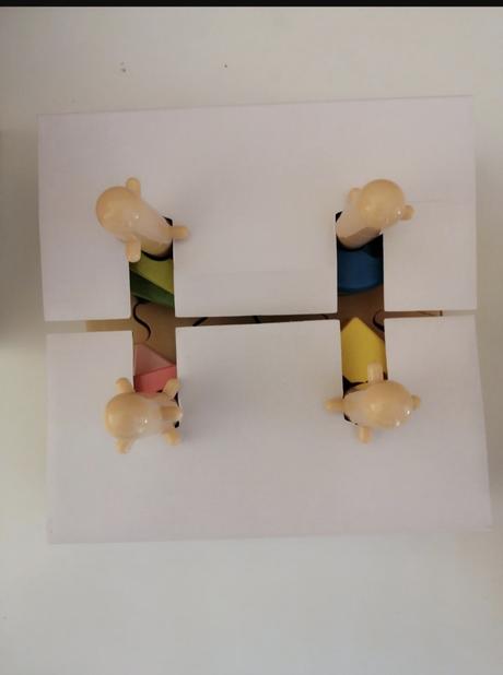 Drevené puzzle na rozvoj jemnej motoriky, 