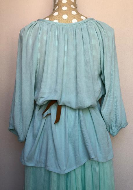 Blúzka / tunika v mentolovej zelenej, 34