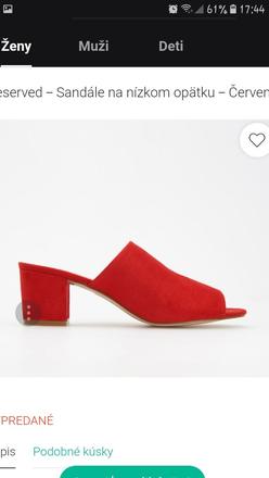 Sandale, reserved,39