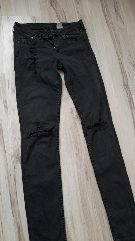 Dámské rifle super skinny č.32, h&m,32