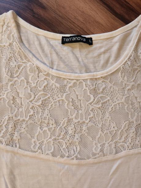 Tričko s čipkou, terranova,m