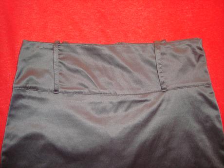 Hnedo-siva sukna s vyvysenym pasom, 40