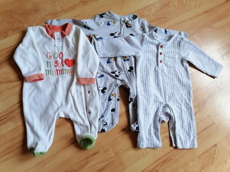 3x pyžamka, dupačky - 56/62, baby club,56