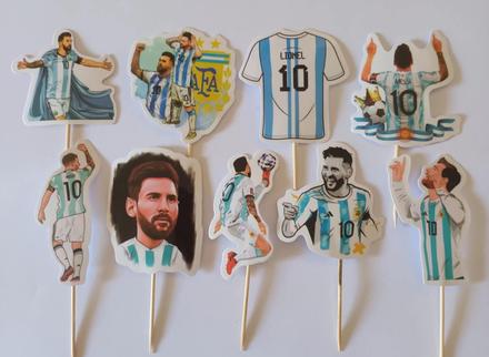 Tortový zápich futbal messi (15ks), 