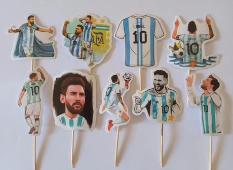 Tortový zápich futbal messi (15ks), 