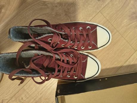 Kožené členkové tenisky zateplené, converse,37