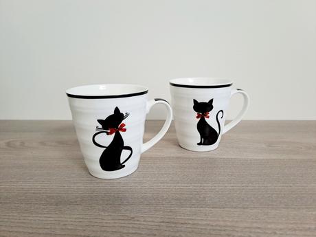 Hrnčeky s mačičkou 2 ks,