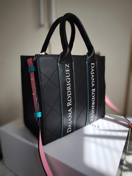 Limitovaná čierna kožená kabelka dajana rodriguez,, dajana rodriguez