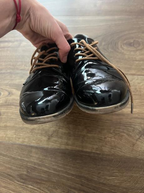 Lakované topánky na šnúrky, 40