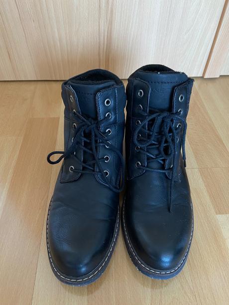 Čierne pánske členkové topánky lanetti, 40