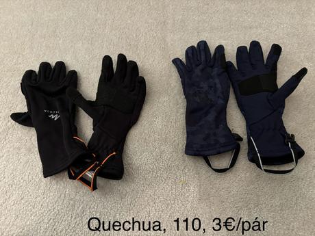 Funkčné rukavice - prechodné, quechua,110