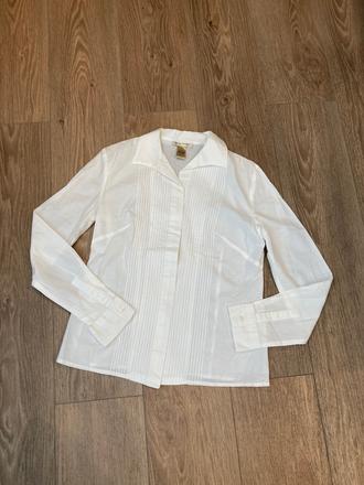 Biela bavlnena blúzka, s