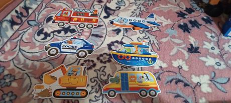 Puzzle doprava so zvieratkami, 