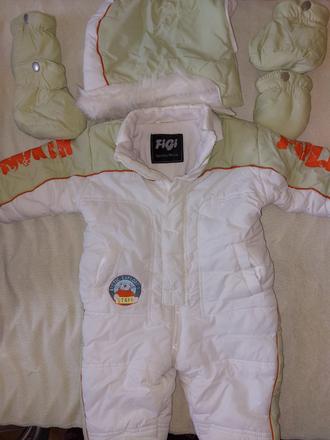 Overal bielo/zeleny vel.68, figi,68