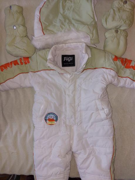 Overal bielo/zeleny vel.68, figi,68