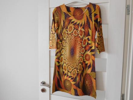 Slnečnicový kvet šaty l, l