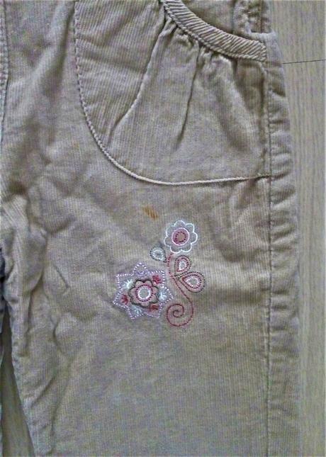 Dievčenské menčestrové nohavice na traky v. 98, impidimpi,98