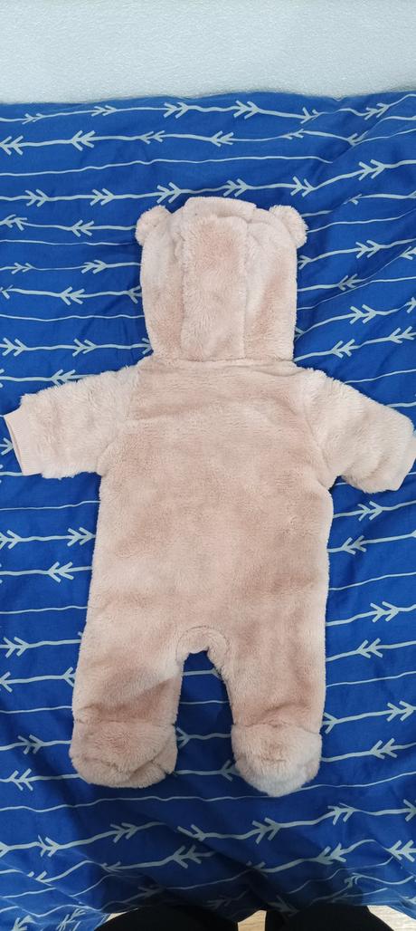 Overal na zimu, ružový, nový newborn, 44-50, f&f,50