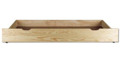 Zásuvka pod posteľ masív smrek na kolieskach, šírka (cm): 95,dĺžka (cm): 70