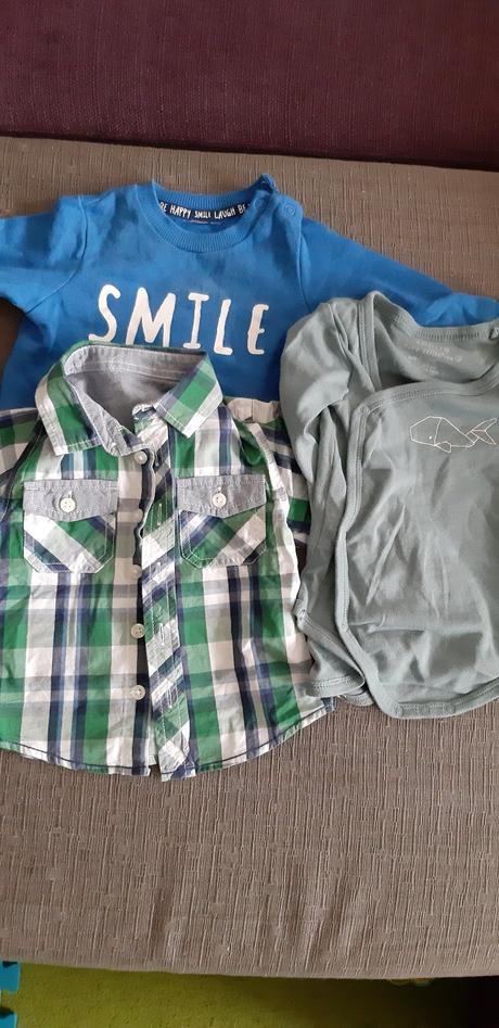 Mikina,košela,body, 68–80