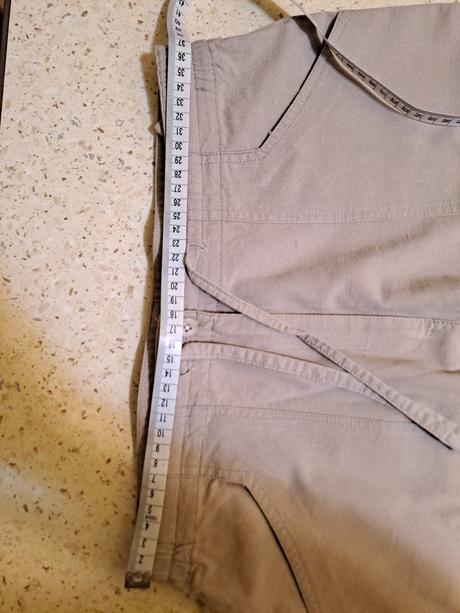 Bavlnené béžové nohavice rovného strihu, 40